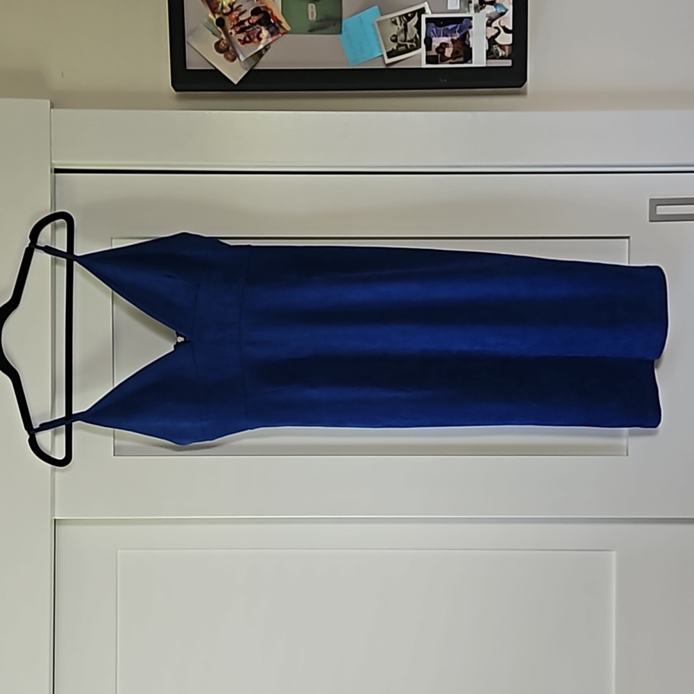 Lulus Blue Suede Dress Size Large